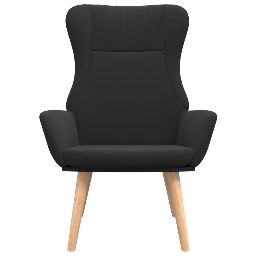 Relaxační Židle Černá Textil