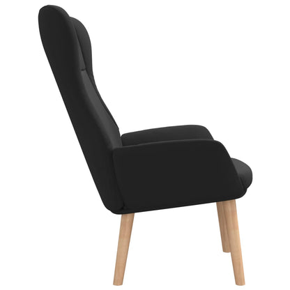 Relaxační Židle Černá Textil