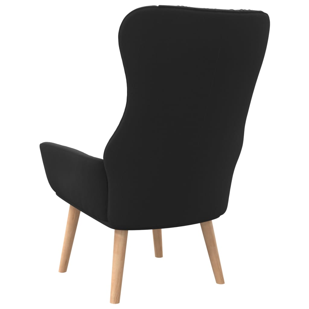 Relaxační Židle Černá Textil
