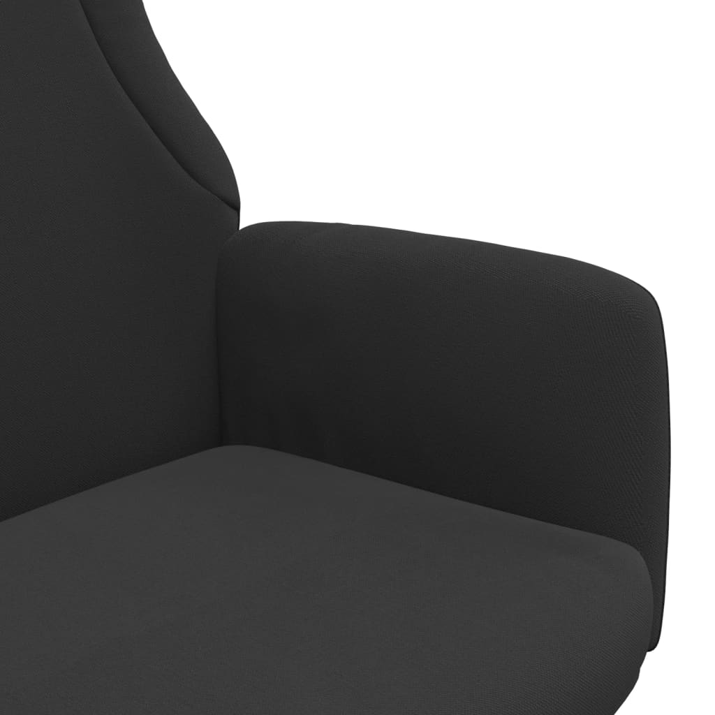 Relaxační Židle Černá Textil