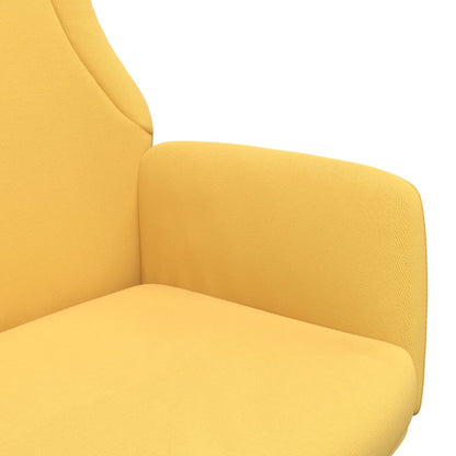 Relaxační Křeslo Hořčicově Žluté Textil