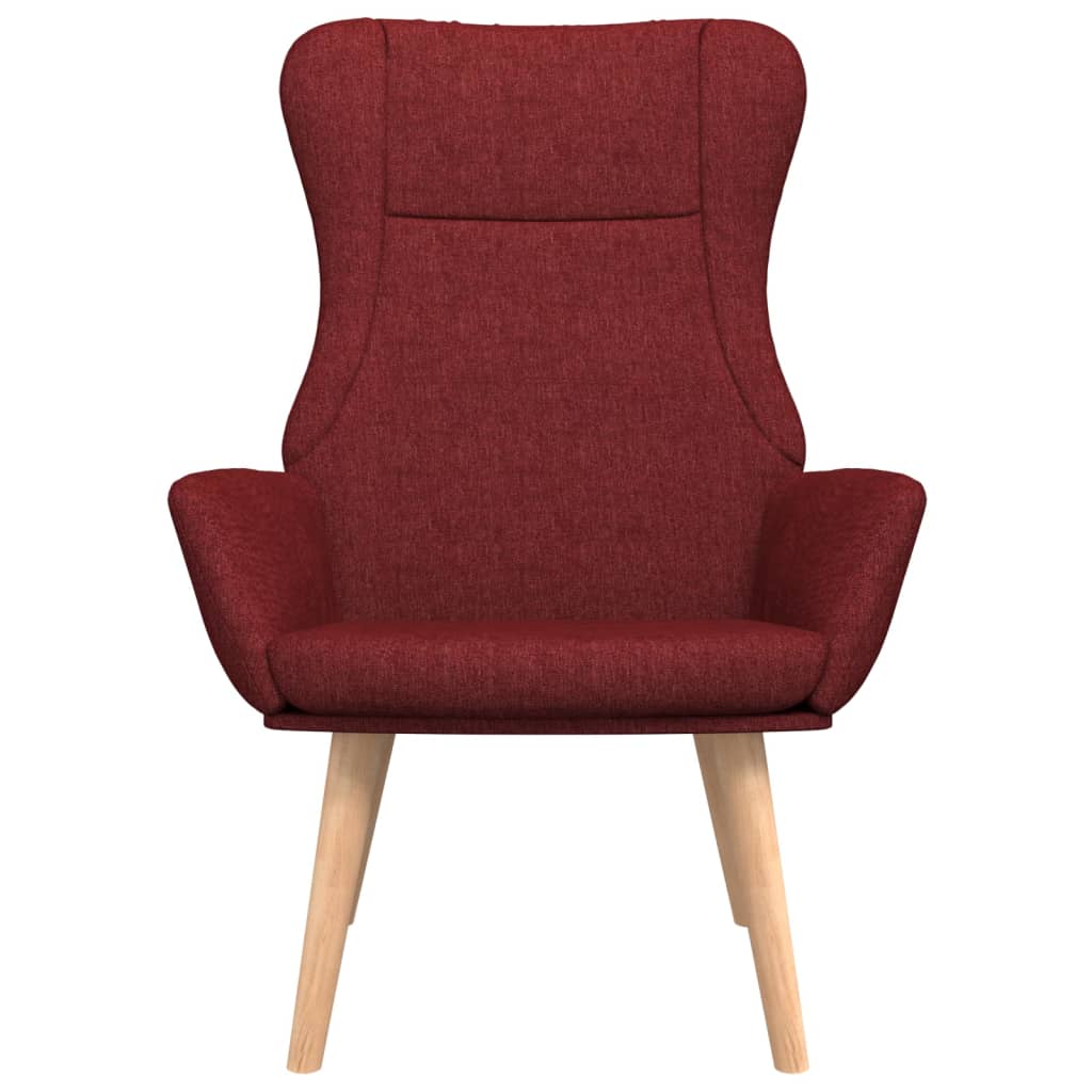 Relaxační Křeslo Vínové Textil