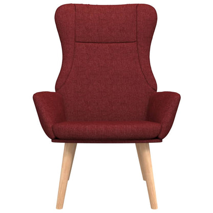 Relaxační Křeslo Vínové Textil