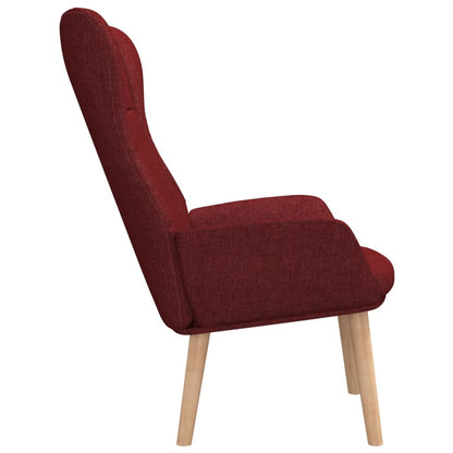 Relaxační Křeslo Vínové Textil