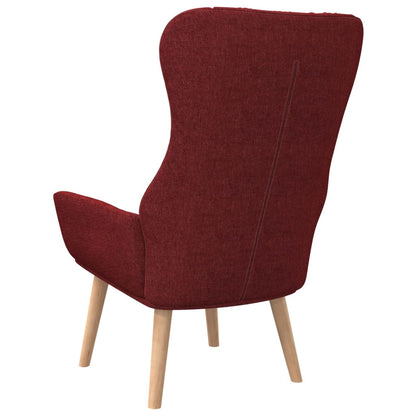 Relaxační Křeslo Vínové Textil