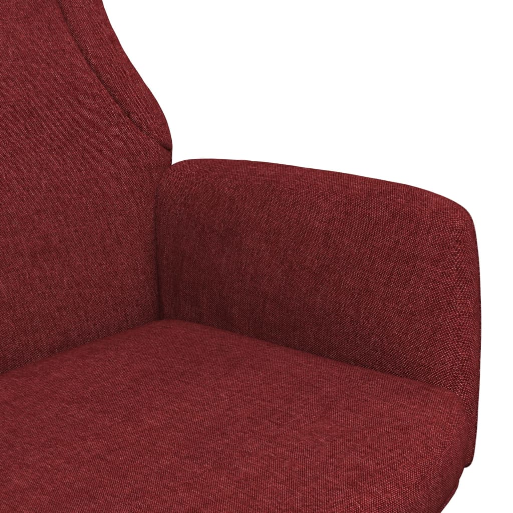 Relaxační Křeslo Vínové Textil