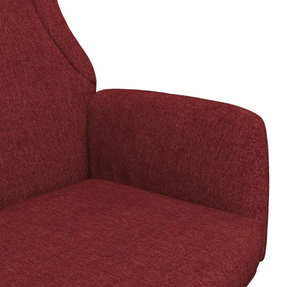 Relaxační Křeslo Vínové Textil