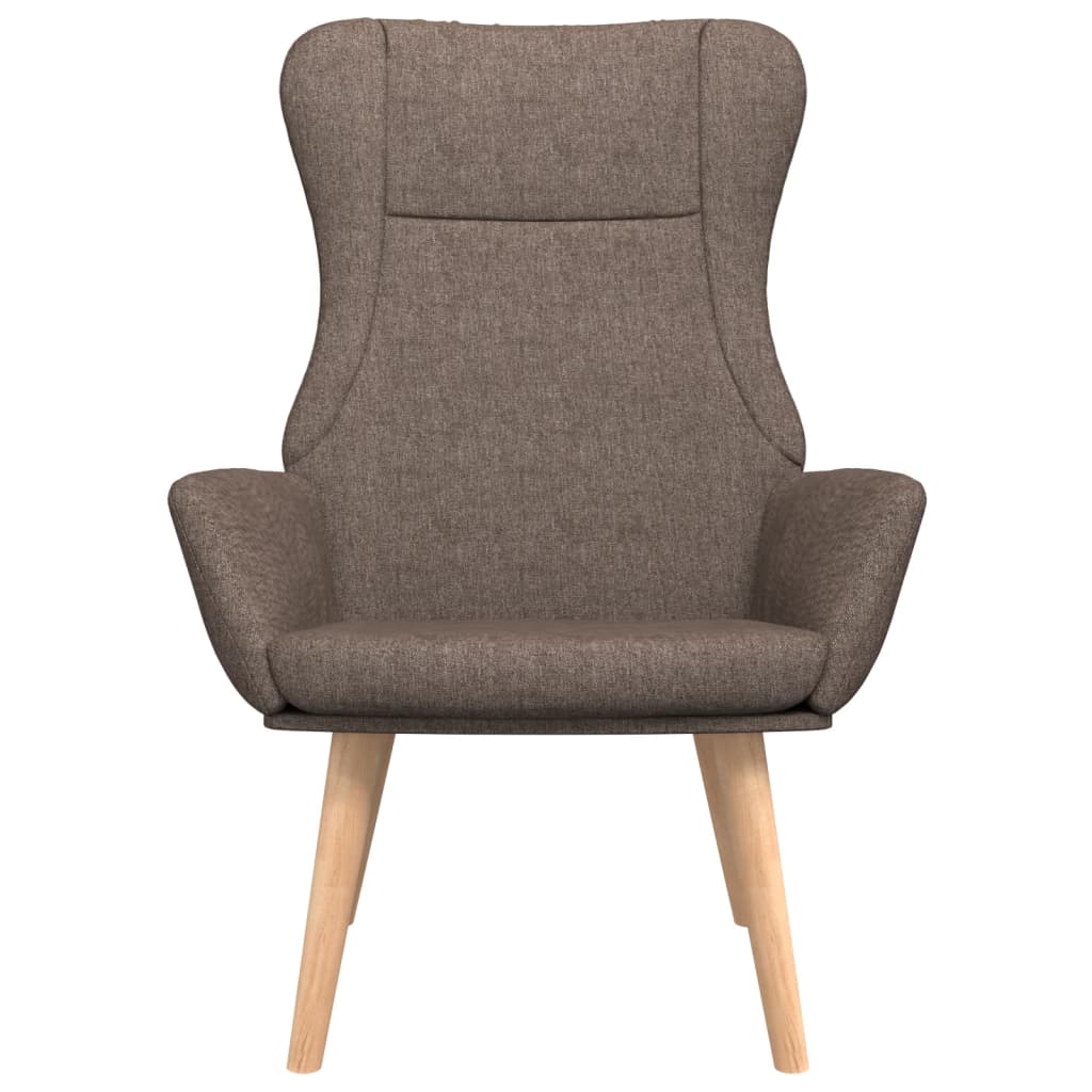 Relaxační Židle Taupe Textil
