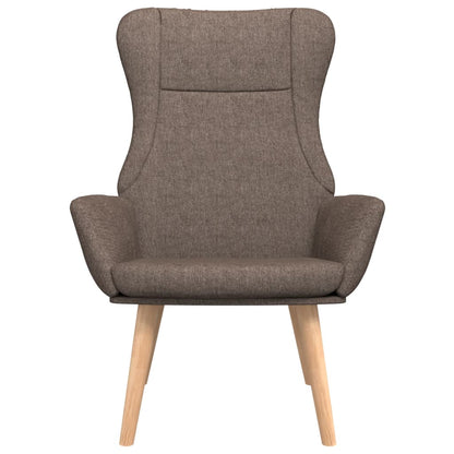 Relaxační Židle Taupe Textil