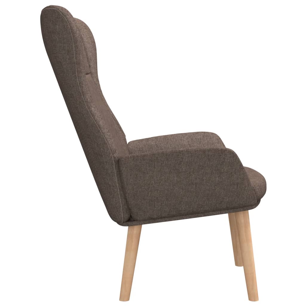 Relaxační Židle Taupe Textil