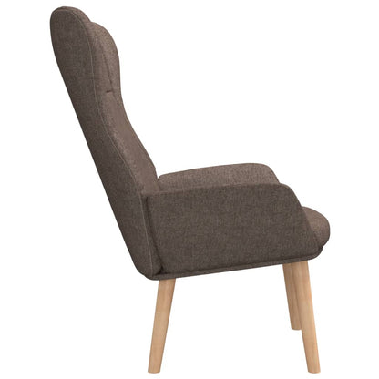 Relaxační Židle Taupe Textil
