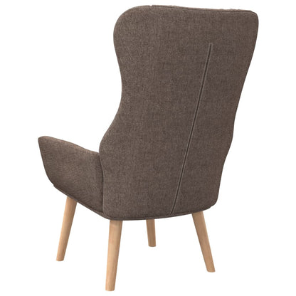 Relaxační Židle Taupe Textil