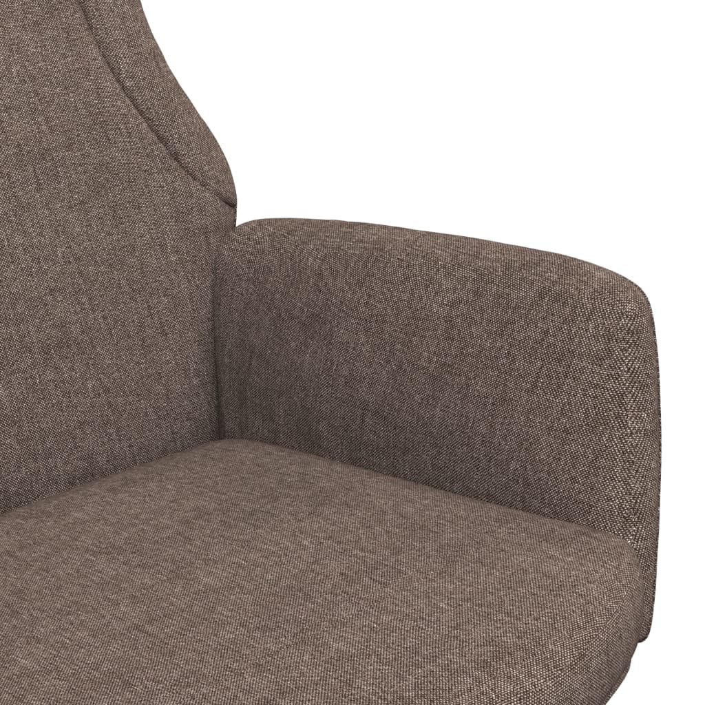 Relaxační Židle Taupe Textil