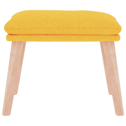 Podnožka Hořčicově Žlutá 45 X 29,5 X 35 Cm Textil