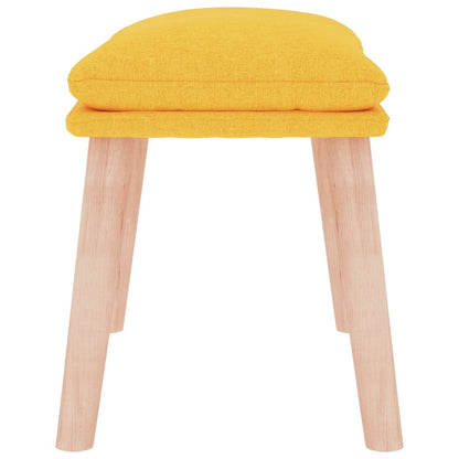 Podnožka Hořčicově Žlutá 45 X 29,5 X 35 Cm Textil