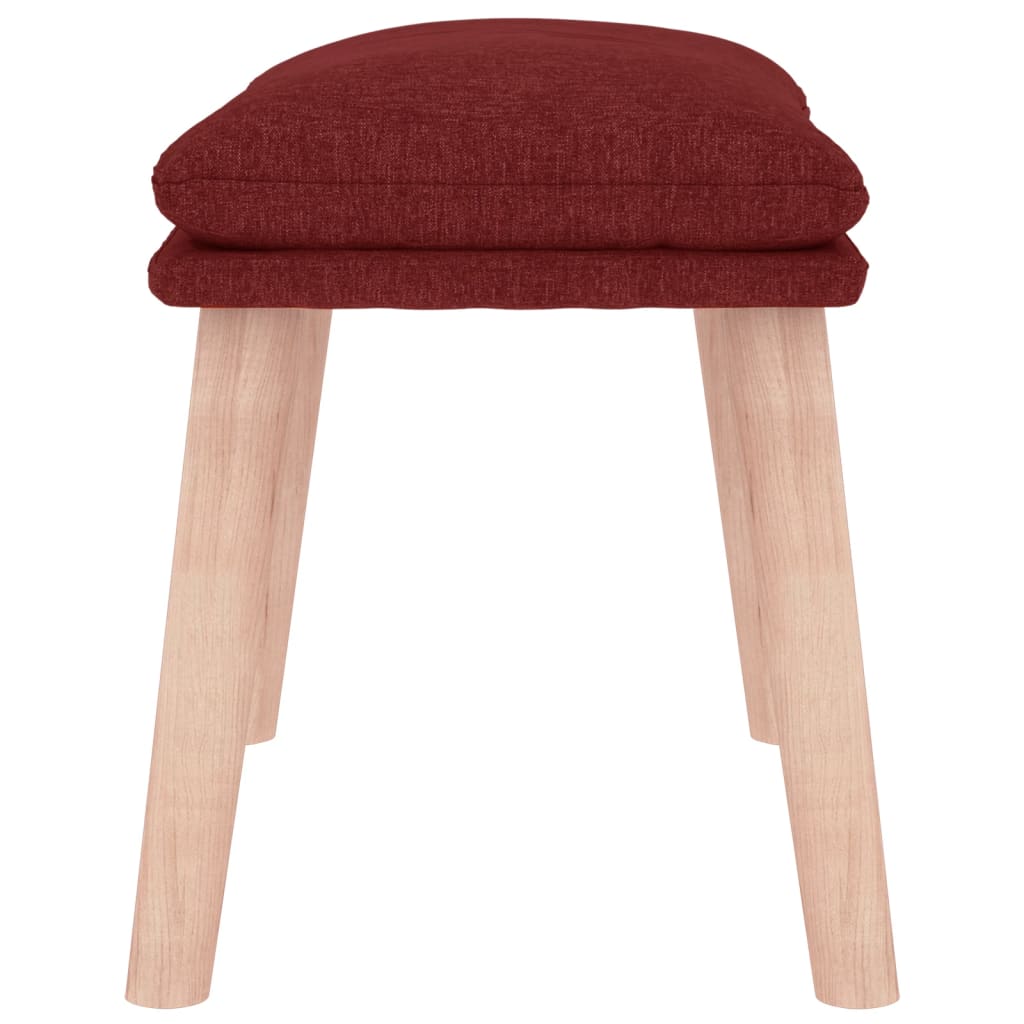 Podnožka Vínová 45 X 29,5 X 35 Cm Textil