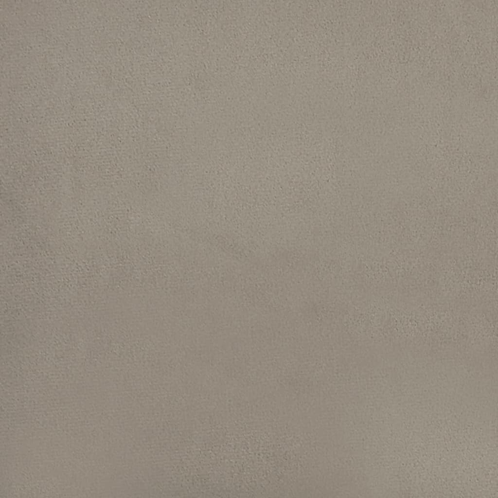 Podnožka Světle Šedá 45X29,5X35 Cm Samet
