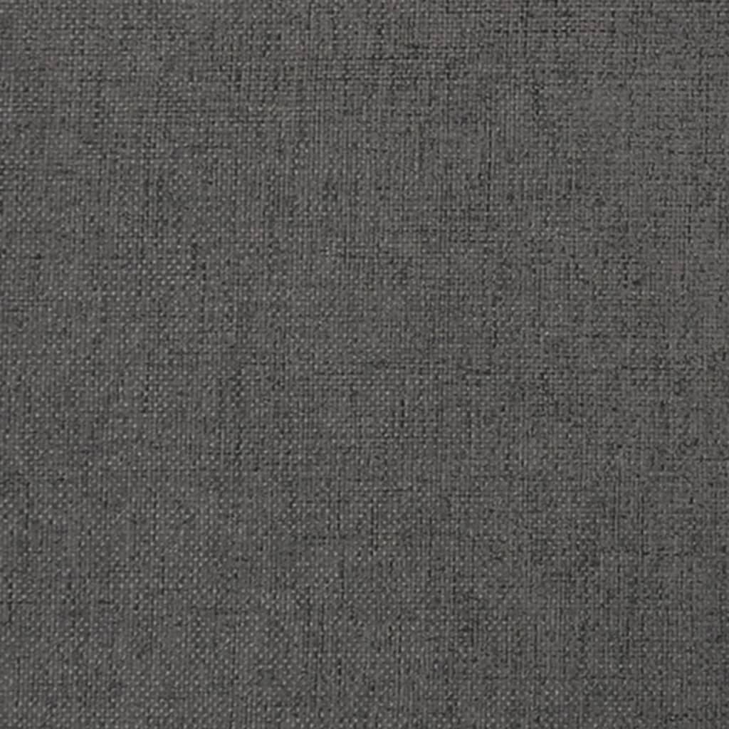 Podnožka tmavě šedá 45x29,5x35 cm textil a umělá kůže