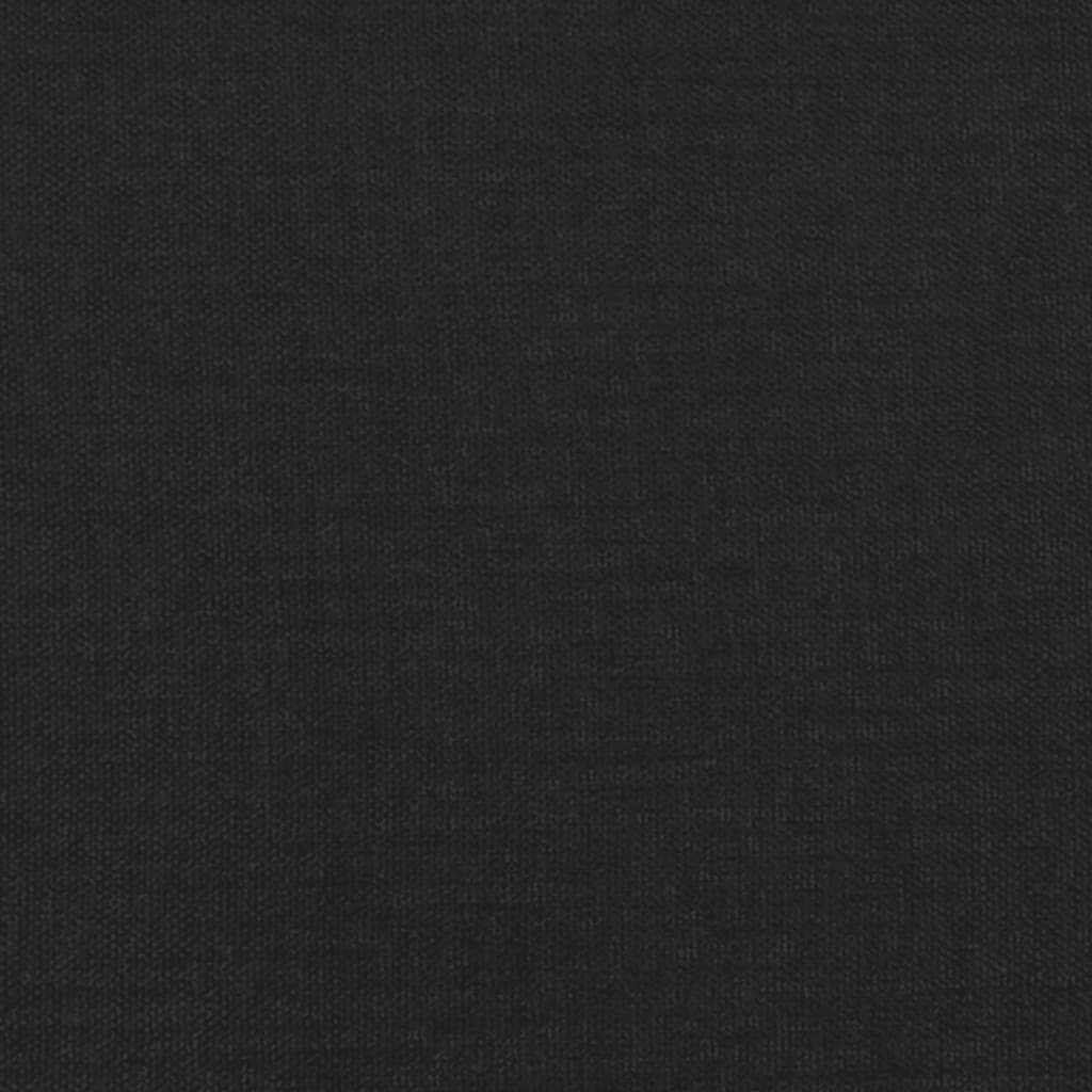 Podnožka Černá 45X29,5X35 Cm Textil A Umělá Kůže