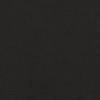 Podnožka Černá 45X29,5X35 Cm Textil A Umělá Kůže