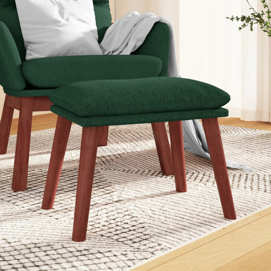 Podnožka Tmavě Zelená 45 X 29,5 X 35 Cm Textil