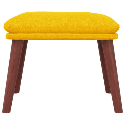 Podnožka Hořčicově Žlutá 45 X 29,5 X 35 Cm Textil