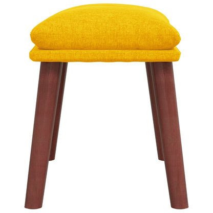 Podnožka Hořčicově Žlutá 45 X 29,5 X 35 Cm Textil