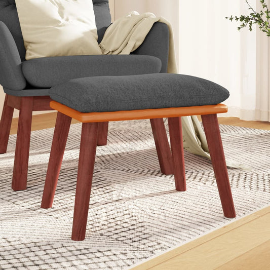 Podnožka Tmavě Šedá 45X29,5X35 Cm Textil A Umělá Kůže