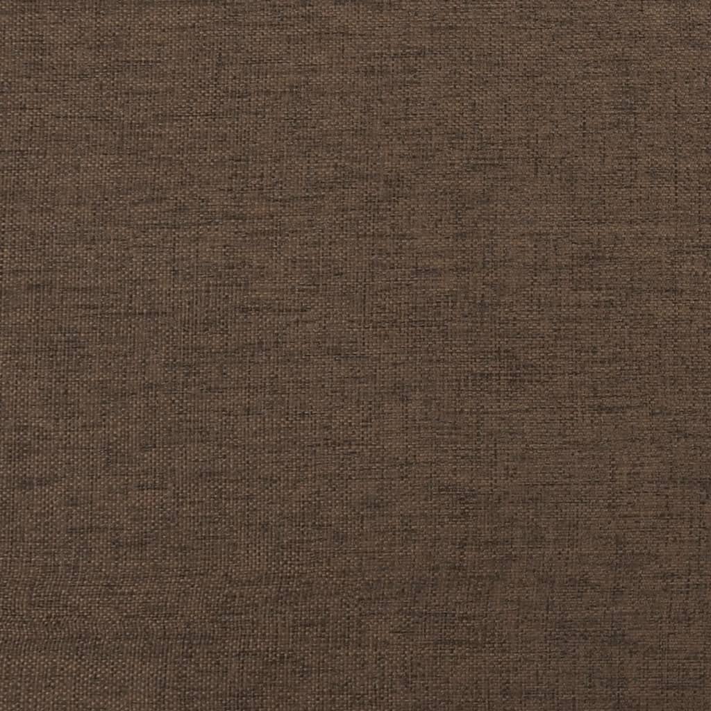 Podnožka Hnědá 45X29,5X35 Cm Textil A Umělá Kůže