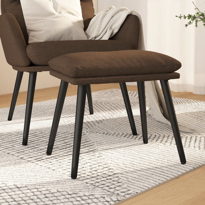 Podnožka Hnědá 45 X 29,5 X 35 Cm Textil