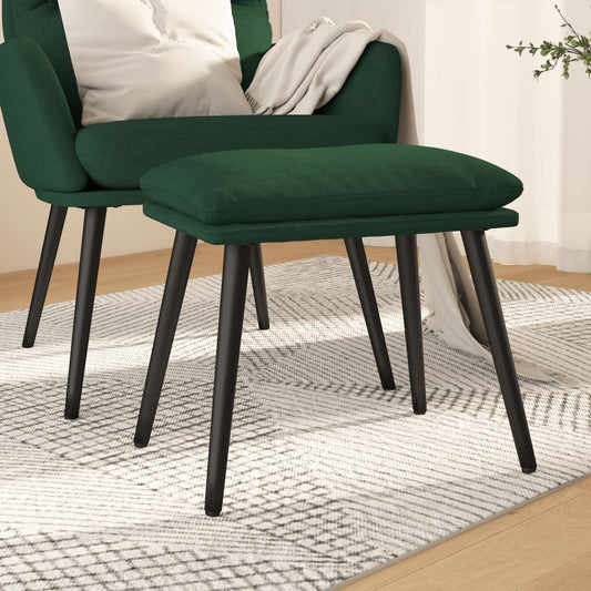 Podnožka Tmavě Zelená 45 X 29,5 X 35 Cm Textil