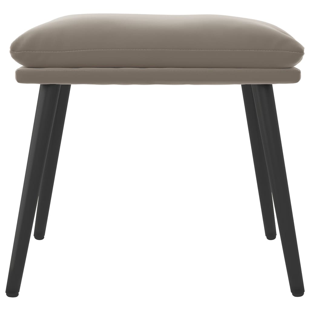 Podnožka Světle Šedá 45X29,5X35 Cm Samet