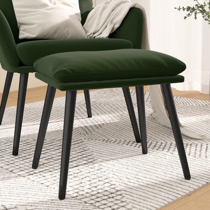 Podnožka Hořčicově Žlutá 45X29,5X35 Cm Samet