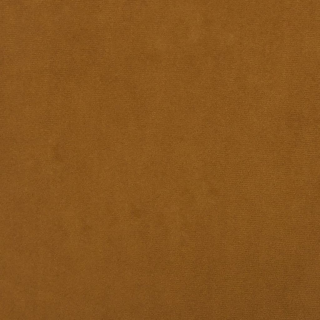 Podnožka Hnědá 45X29,5X35 Cm Samet