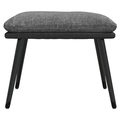 Podnožka Světle Šedá 45X29,5X35 Cm Textil A Umělá Kůže