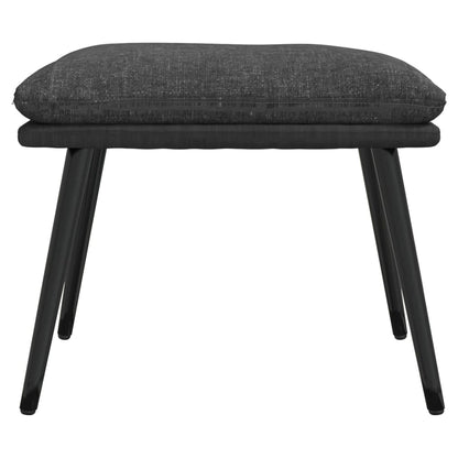 Podnožka Tmavě Šedá 45X29,5X35 Cm Textil A Umělá Kůže