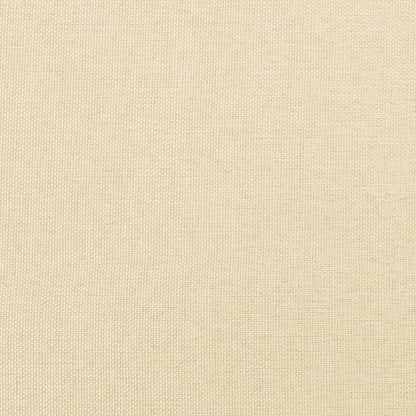 Podnožka Krémová 45X29,5X35 Cm Textil A Umělá Kůže