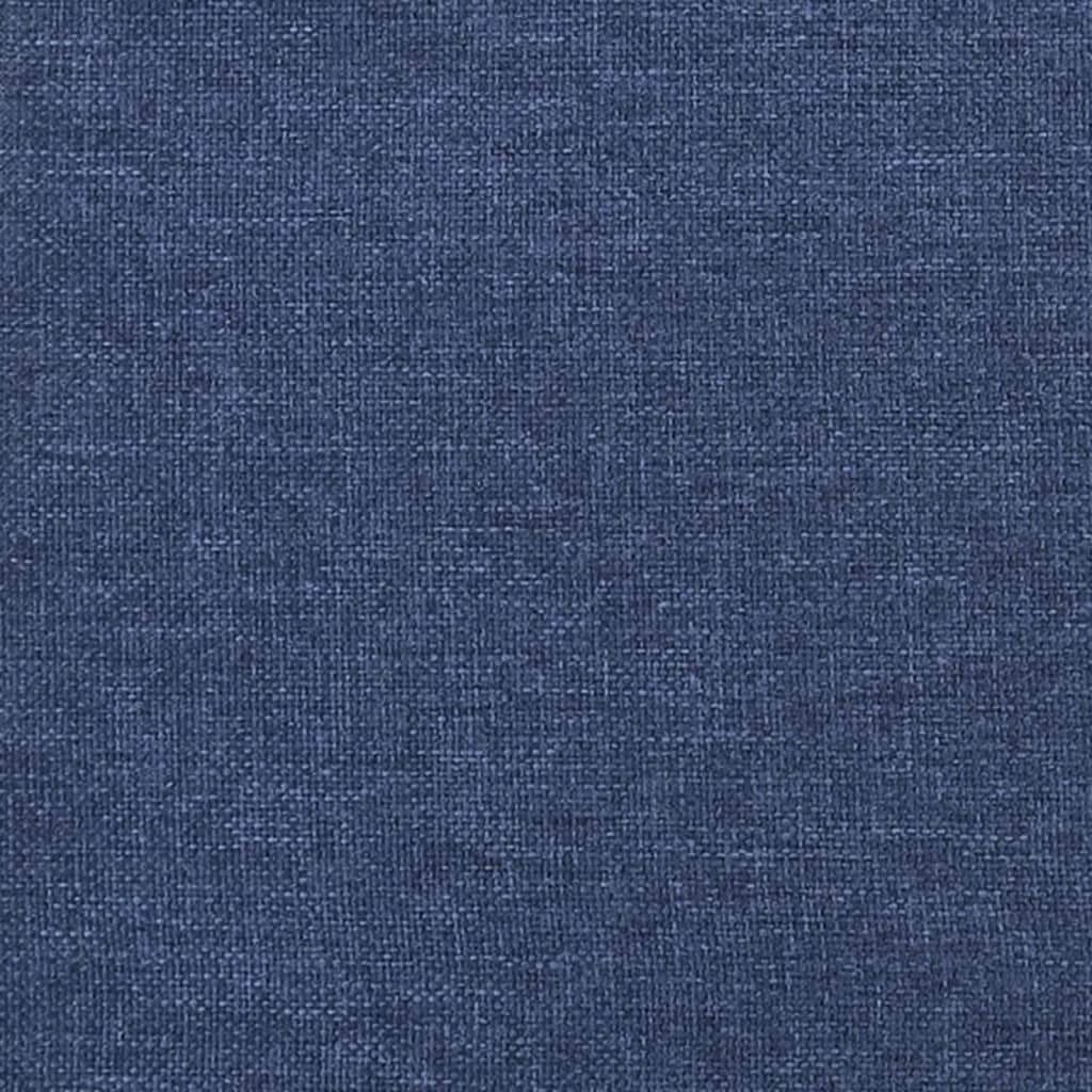 Podnožka Modrá 45X29,5X35 Cm Textil A Umělá Kůže