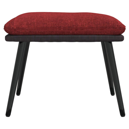 Podnožka Vínová 45X29,5X35 Cm Textil A Umělá Kůže
