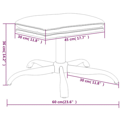 Podnožka 60X60X36 Cm Textil