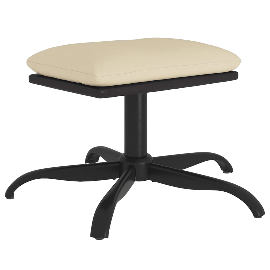 Podnožka 60X60X36 Cm Textil A Umělá Kůže