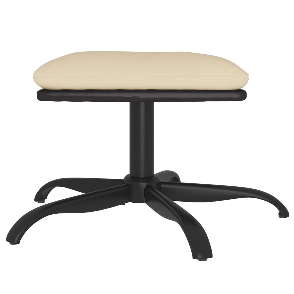 Podnožka 60X60X36 Cm Textil A Umělá Kůže