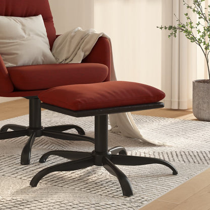 Podnožka 60X60X36 Cm Textil A Umělá Kůže