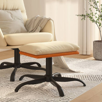 Podnožka 60X60X36 Cm Textil A Umělá Kůže