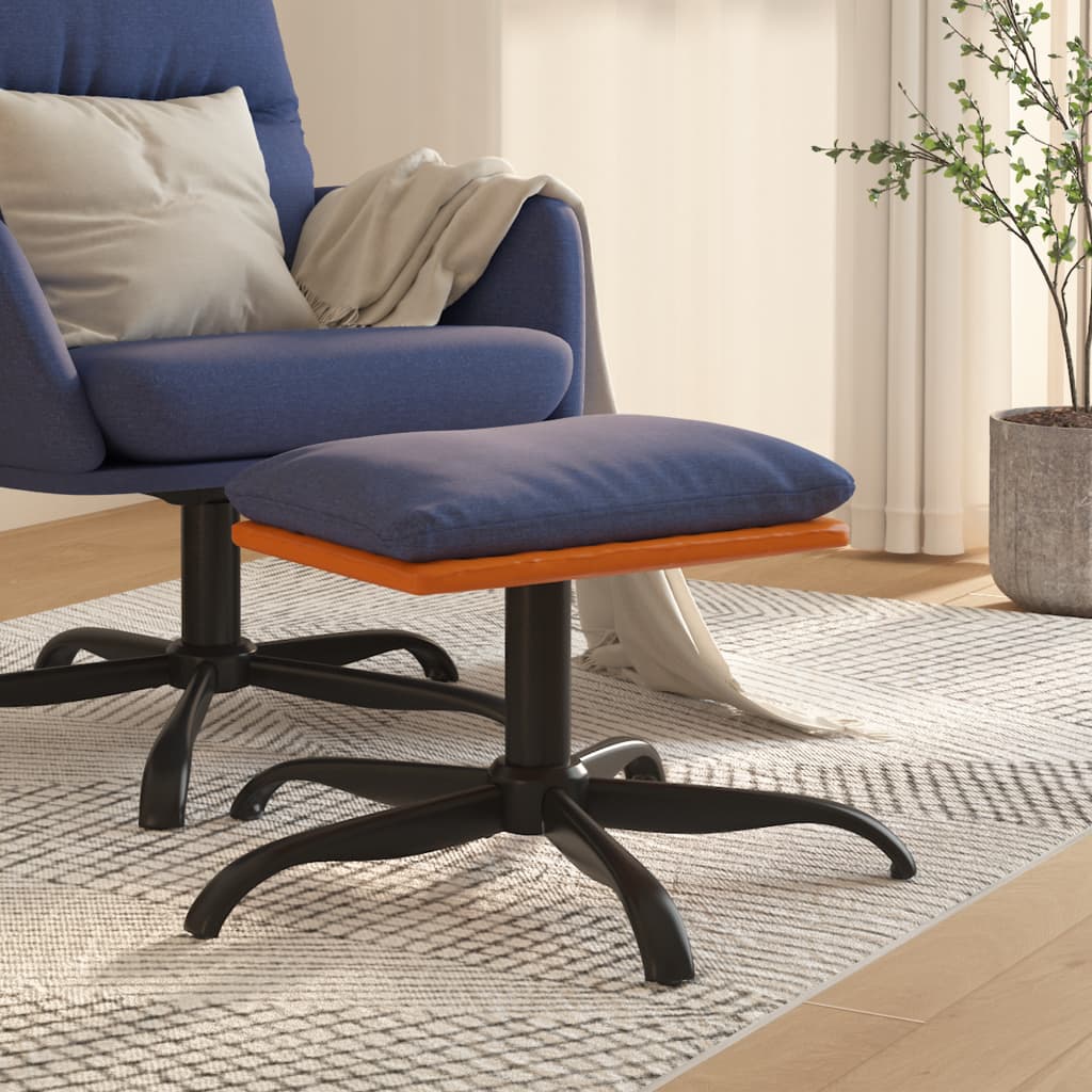 Podnožka 60X60X36 Cm Textil A Umělá Kůže