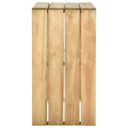 Barový Stůl 100 X 60 X 110 Cm Impregnovaná Borovice