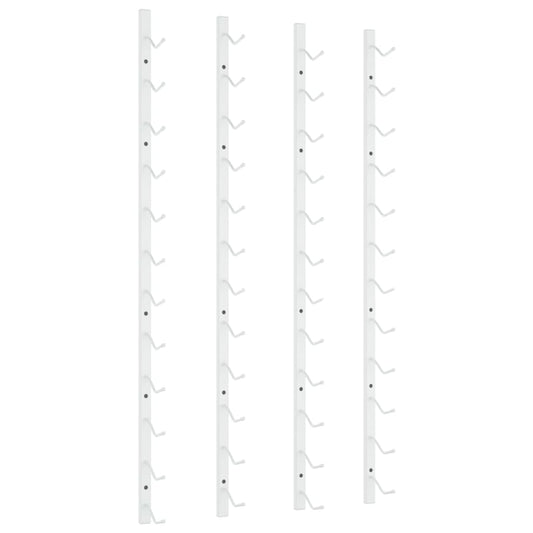 Nástěnné Stojany Na Víno Na 12 Lahví 2 Ks Bílé Železo Bílá