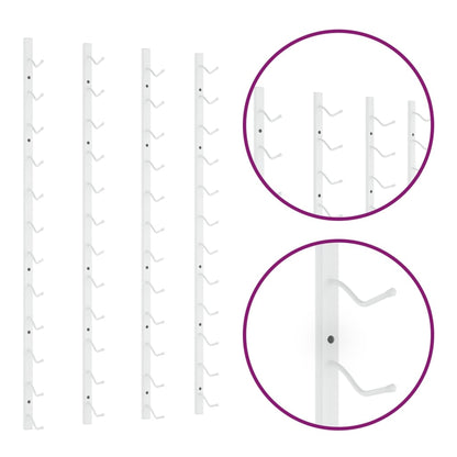 Nástěnné Stojany Na Víno Na 12 Lahví 2 Ks Bílé Železo Bílá