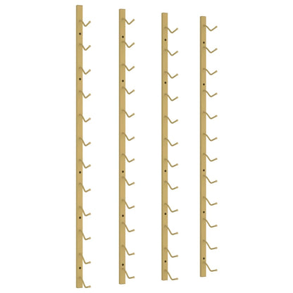 Nástěnné Stojany Na Víno Na 12 Lahví 2 Ks Zlaté Železo Zlatá