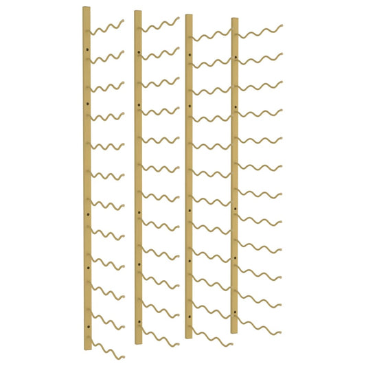 Nástěnné Stojany Na Víno Na 36 Lahví 2 Ks Zlaté Železo Zlatá